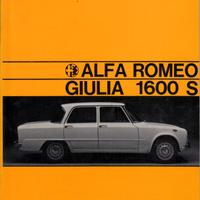 ALFA GIULIA 1600 S 196 LIBRETTO USO E MANUT.NE ORI