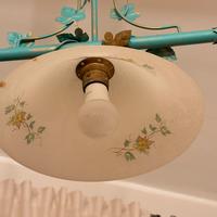 Lampadadio classico in vetro e ferro