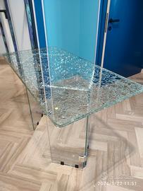 TAVOLO  DECORATIVO in Vetro Multistrato 