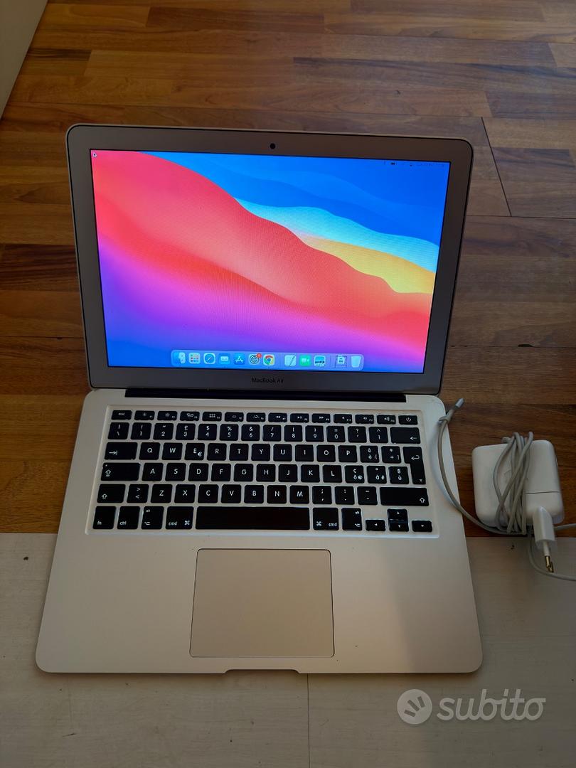 MacBook Air 13” Usato – 8GB RAM, 256GB SSD, MacOS Monterey, Batteria 80% – Con Caricabatterie E Garanzia