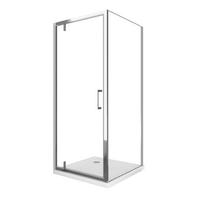 box doccia 120 x 60 cm porta battente vetro 8mm