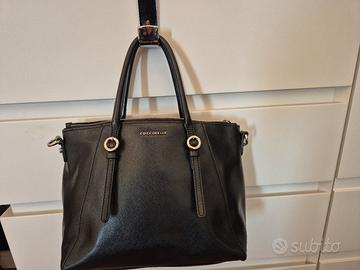 Borsa Coccinelle Mel saffiano nera con tracolla