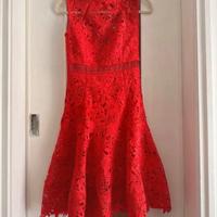 Vestito cerimonia bardot con etichetta