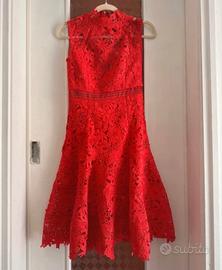 Vestito cerimonia bardot con etichetta