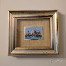 Elio Lazzari - Olio su Lastra d'Argento 999 - 1980