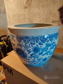 Grande vaso porcellana cinese anni '50