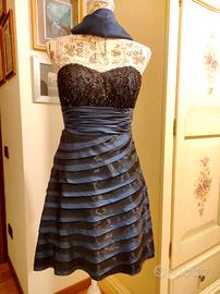 Abito e stola bluette x cerimonie/eventi taglia 42