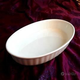 Teglia pirofila ovale porcellana conchiglia vintag