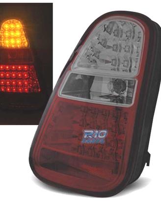 FANALI MINI COOPER R50 R52 R53 04-06 LED ROSSO AFF