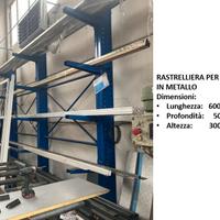 Rastrelliera per barre in metallo