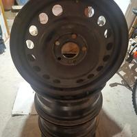 CERCHI R15  OPEL 5 FORI IN ACCIAIO 