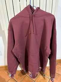 Felpa Supreme  M con cappuccio nuova color prugna