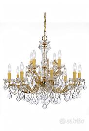 lampadario+ 12 cristalli Swarovski