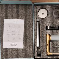 Rubinetto lavabo a muro, canna di fucile satinato