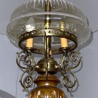 Lampadario da Soffitto con cupola in vetro 3 Luci