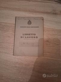 libretto di lavoro  partito pnf