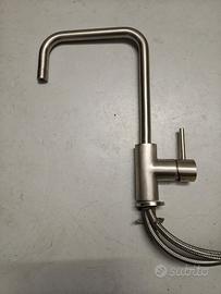 Miscelatore monocomando finitura acciaio inox