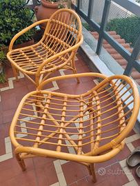 sedie rattan da esterno o interno