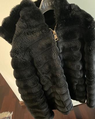 Giubbotto Pelliccia ecologica modello bomber