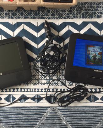 Philips Lettore DVD 2 Schermi + 12 DVD Cartoni