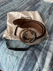 Cintura gucci GG originale bianca ortimw condizion
