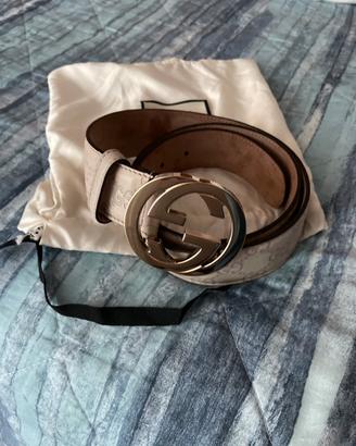 Cintura gucci GG originale bianca ortimw condizion