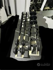 Rastrelliera pesi GOMMATI da 2 a 20kg