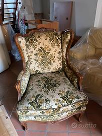Poltrona vintage imbottita