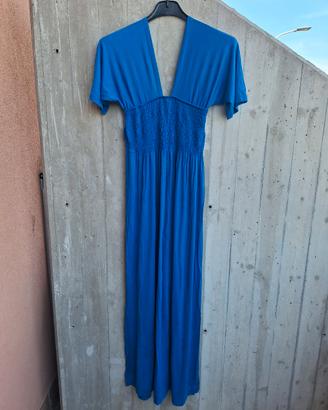 Abito lungo blu