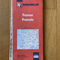 Carta stradale Michelin France 1981