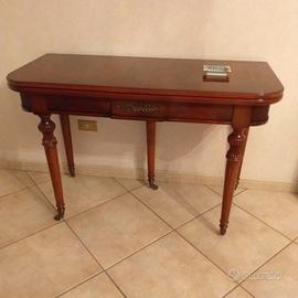Consolle allungabile in radica