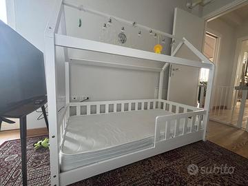 Letto bambino struttura arredo casetta