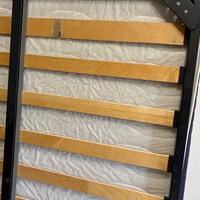 Rete a doghe e materasso  1 piazza e mezza 130x190