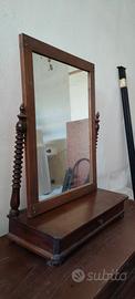 Comò primi '900 in legno+Specchiera Psiche