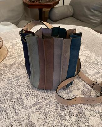 Borsa secchiello multicolor