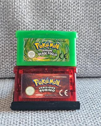 Pokemon Game Boy Advance Verde Foglia e Rubino