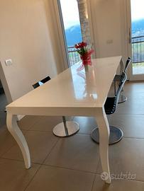 TAVOLO LACCATO 1.60 m ALLUNGABILE 2.00-2.20-2.40