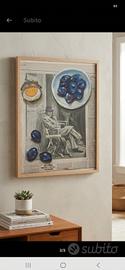 Gouache originale su giornale francese