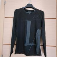 maglia maniche lunghe nera Guess