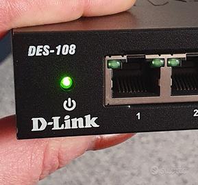 D-Link DES-108 Switch 8 Porte Gigabit