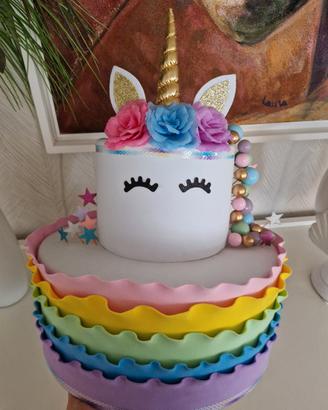 torta in gomma Eva dell' unicorno
