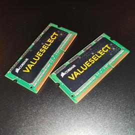 Kit RAM DDR3 per Notebook 8GB (2x4GB) Corsair Valu