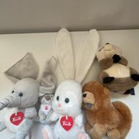 5  peluches  Trudi