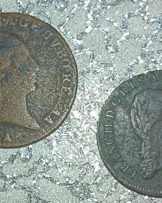 impero austriaco,1/2 e 1 kreuzer 1800