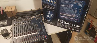 mixer yamaha mg 166 cx usb + custodia rigida