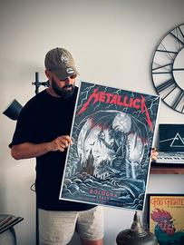 Poster con cornice metallica live Bologna 2026