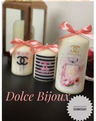 Bomboniere candele personalizzate fatte a mano