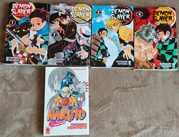 demon slayer 1,2,3,4 e Naruto 7
