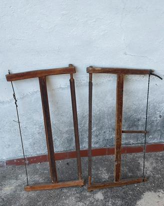 Seghe manuali vintage in legno – 2 pezzi