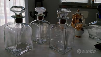 3 bottiglie da liquore